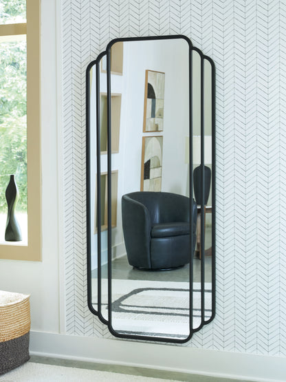 Ocala Furniture Outlet - Ashley Furniture - Antigone Mirror - Floor Mirror / Black - A8010434