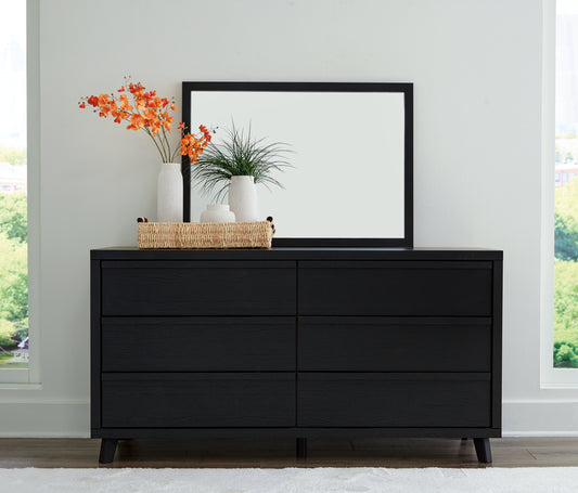 Ocala Furniture Outlet - Ashley Furniture - Danziar Bedroom - Full Panel Bed / Black - B1013B20