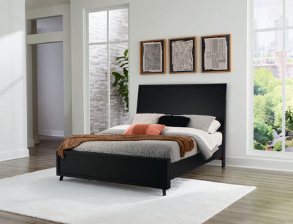 Ocala Furniture Outlet - Ashley Furniture - Danziar Bedroom - Queen Panel Bed / Black - B1013B2