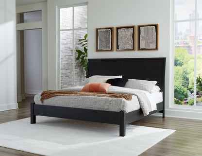 Ocala Furniture Outlet - Ashley Furniture - Danziar Bedroom - King Panel Bed / Black - B1013B10