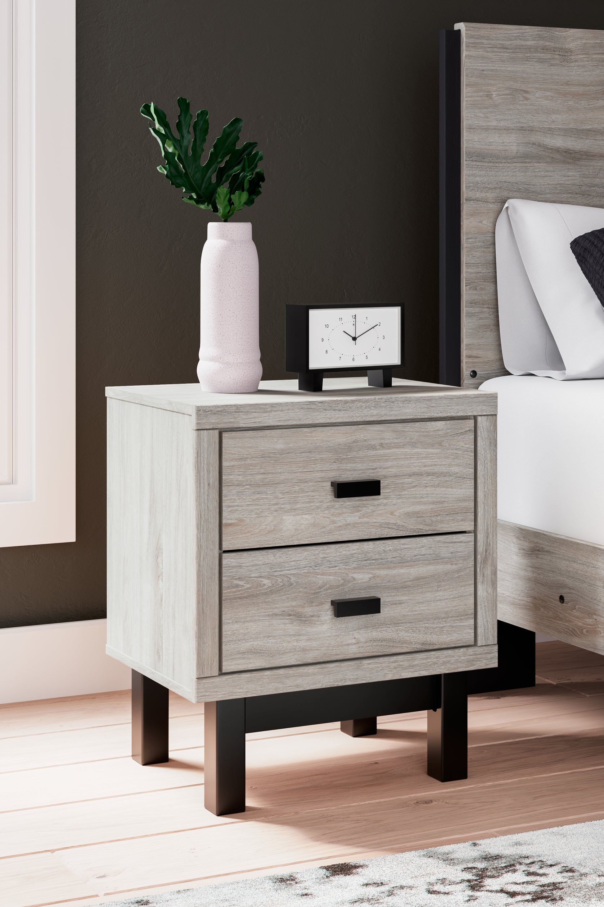 Ocala Furniture Outlet - Ashley Furniture - Vessalli Bedroom - Two Drawer Night Stand / Two-tone - B1036-92
