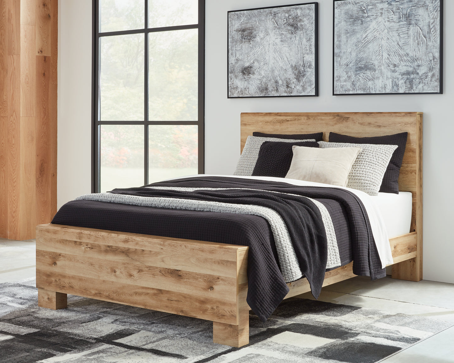 Ocala Furniture Outlet - Ashley Furniture - Hyanna Bedroom - Queen Panel Bed / Tan Brown - B1050B2
