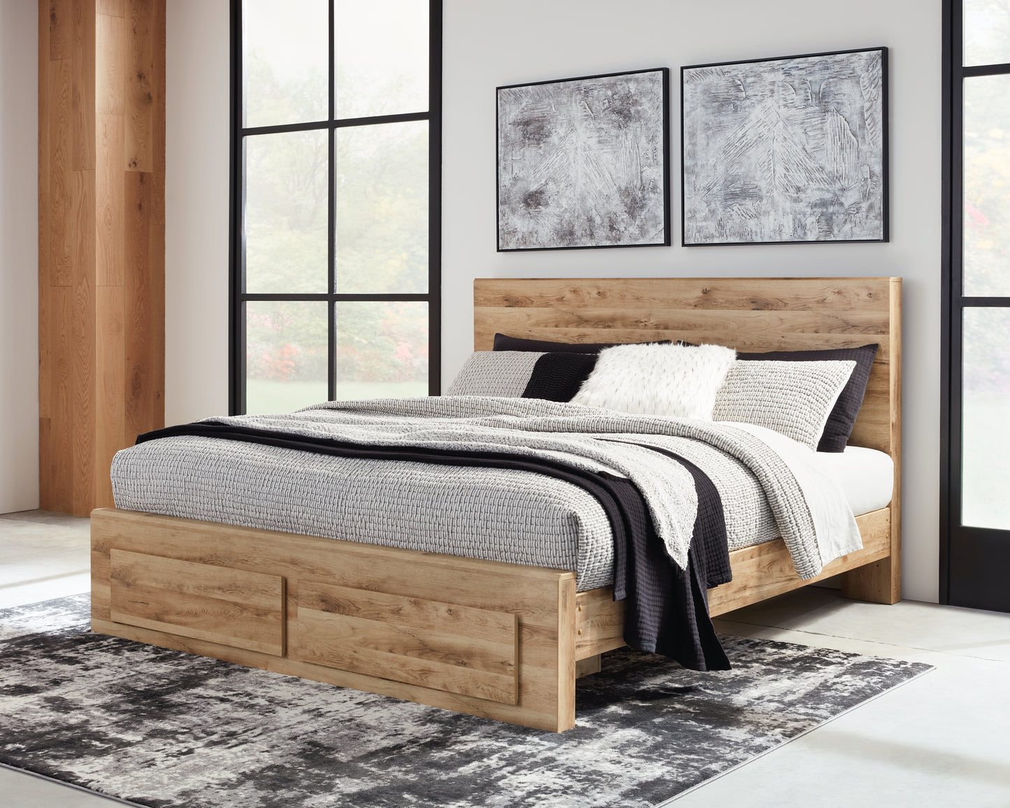 Ocala Furniture Outlet - Ashley Furniture - Hyanna Bedroom - Queen Panel Storage Bed / Tan Brown - B1050B4