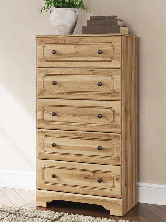 Ocala Furniture Outlet - Ashley Furniture - Aleaport Bedroom - Dresser and Mirror / Warm Brown - PCB1075B1