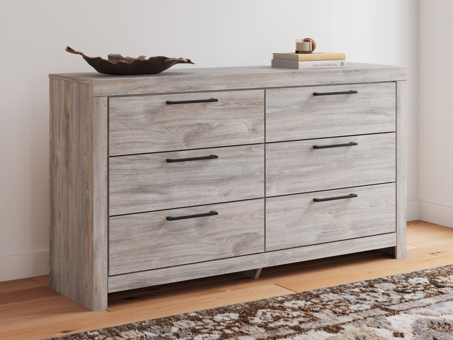 Ocala Furniture Outlet - Ashley Furniture - Broachmyn Bedroom - Six Drawer Dresser / Gray - PCB1120-31
