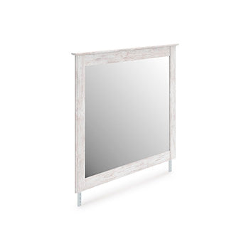 Ocala Furniture Outlet - Ashley Furniture - Makidern Bedroom - Bedroom Mirror / Whitewash - PCB1171-36