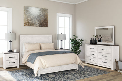 Ocala Furniture Outlet - Ashley Furniture - Gerridan Bedroom - Two Drawer Night Stand / White/Gray - B1190-92