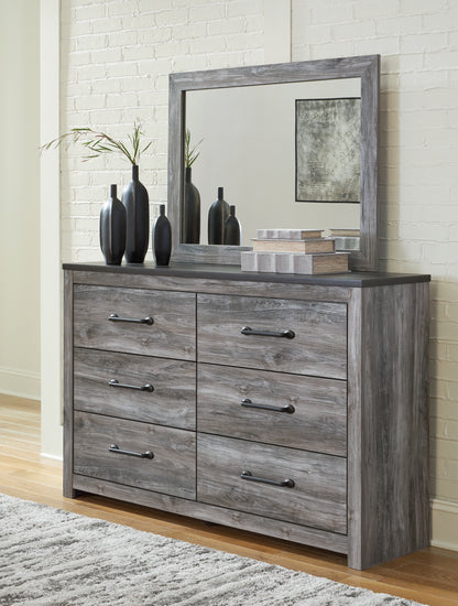 Ocala Furniture Outlet - Ashley Furniture - Bronyan Bedroom - Dresser and Mirror / Dark Gray - B1290B1