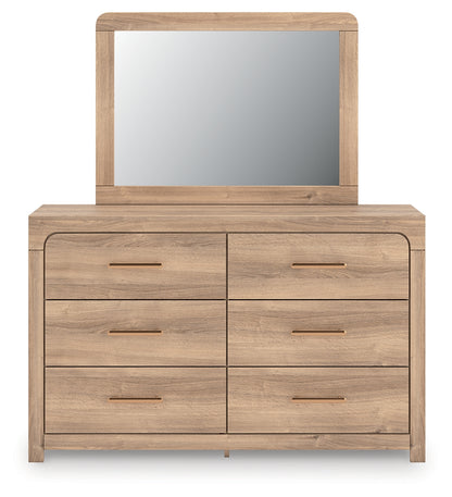 Ocala Furniture Outlet - Ashley Furniture - Kinlanni Bedroom - Dresser and Mirror / Tan - PCB1360B1