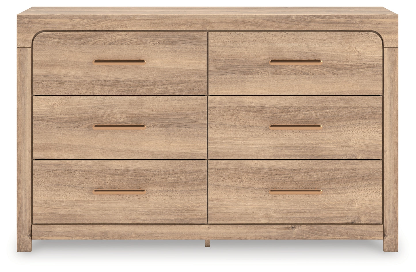 Ocala Furniture Outlet - Ashley Furniture - Kinlanni Bedroom - Six Drawer Dresser / Tan - PCB1360-31