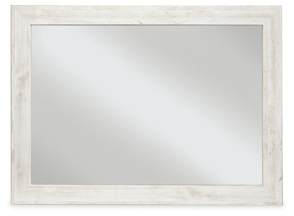 Ocala Furniture Outlet - Ashley Furniture - Paxberry Bedroom - Bedroom Mirror / Whitewash - B181-36