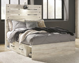 King Upholstered Panel Bed