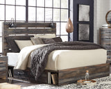 King Panel Bed with 4 Storage Drawers