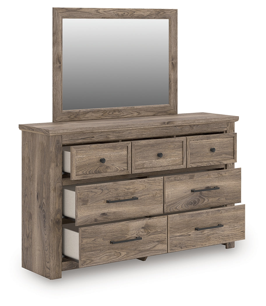 Ocala Furniture Outlet - Ashley Furniture - Rusticott Bedroom - Dresser and Mirror / Brown - PCB2260B1
