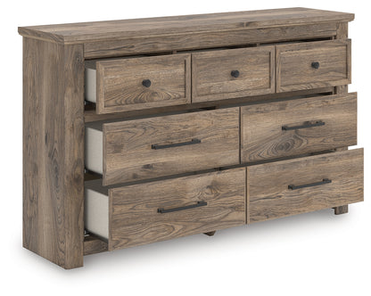 Ocala Furniture Outlet - Ashley Furniture - Rusticott Bedroom - Seven Drawer Dresser / Brown - PCB2260-31