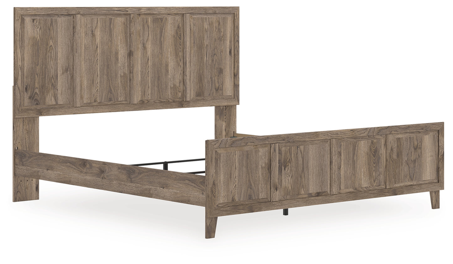 Ocala Furniture Outlet - Ashley Furniture - Rusticott Bedroom - King Panel Bed / Brown - PCB2260B6