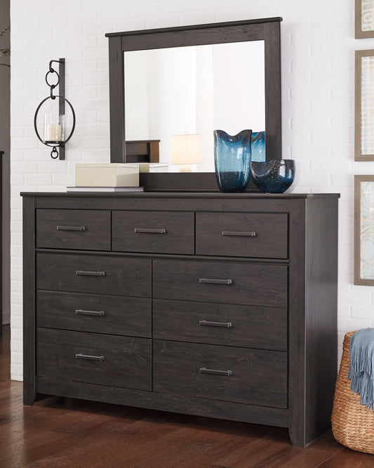 Ocala Furniture Outlet - Ashley Furniture - Brinxton Bedroom - Full Panel Bed / Charcoal - B249B5