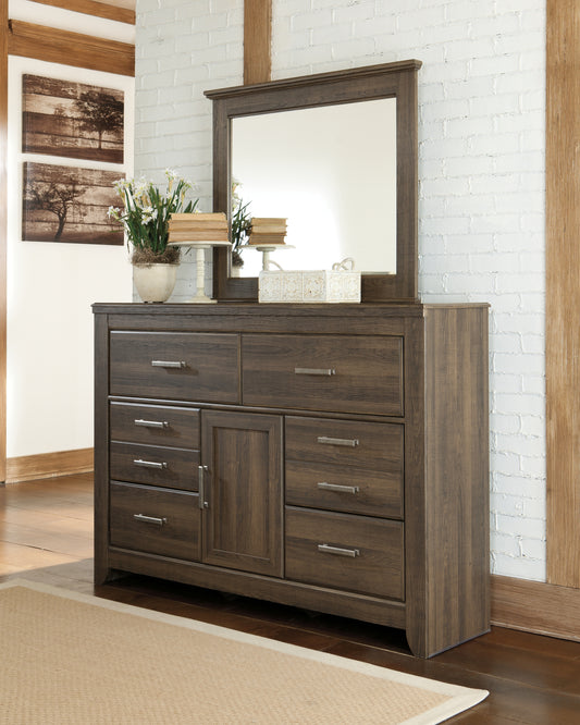 Ocala Furniture Outlet - Ashley Furniture - Juararo Bedroom - Two Drawer Night Stand / Dark Brown - B251-92