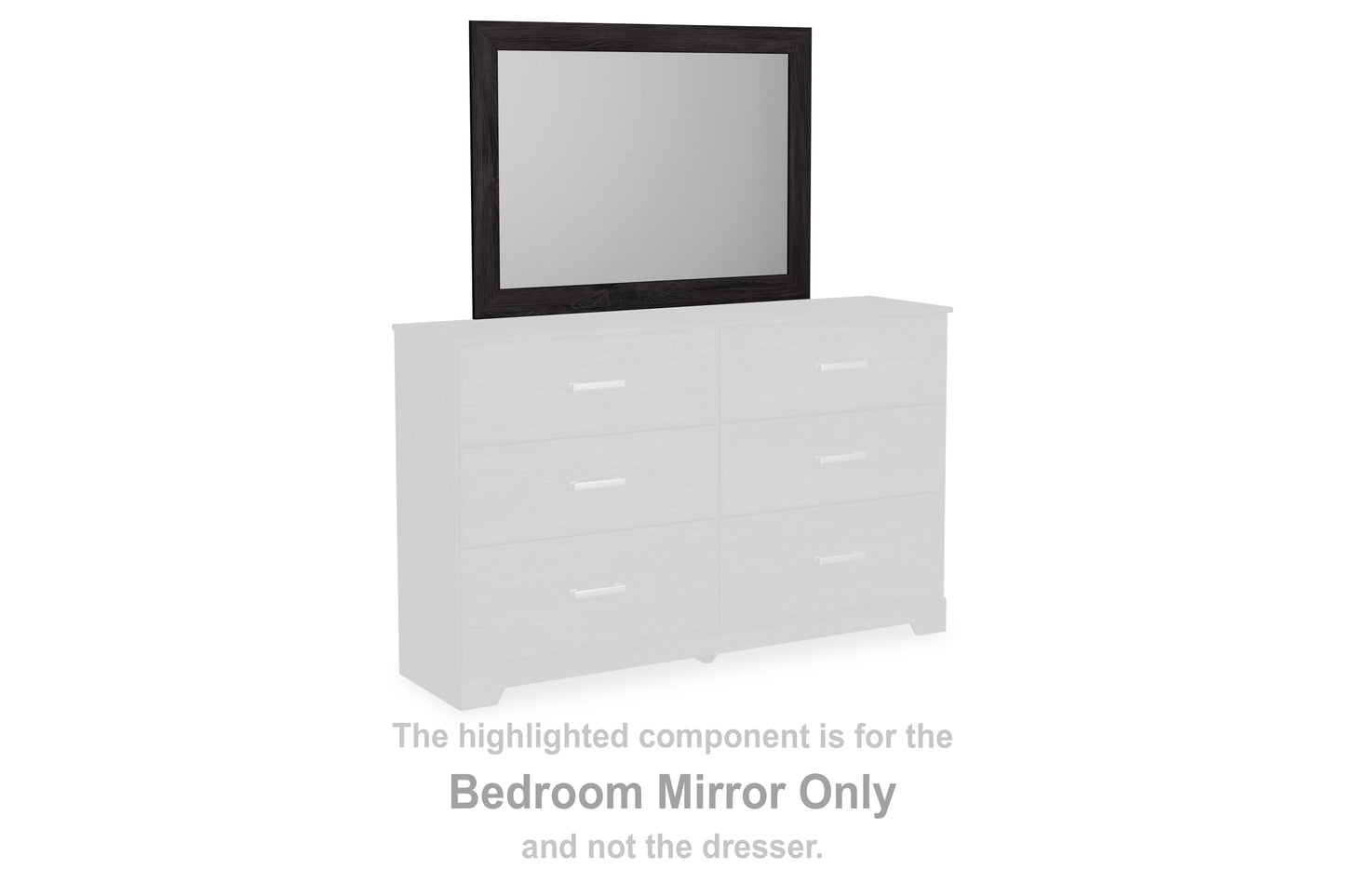 Ocala Furniture Outlet - Ashley Furniture - Belachime Bedroom - Bedroom Mirror / Charcoal - B2589-36