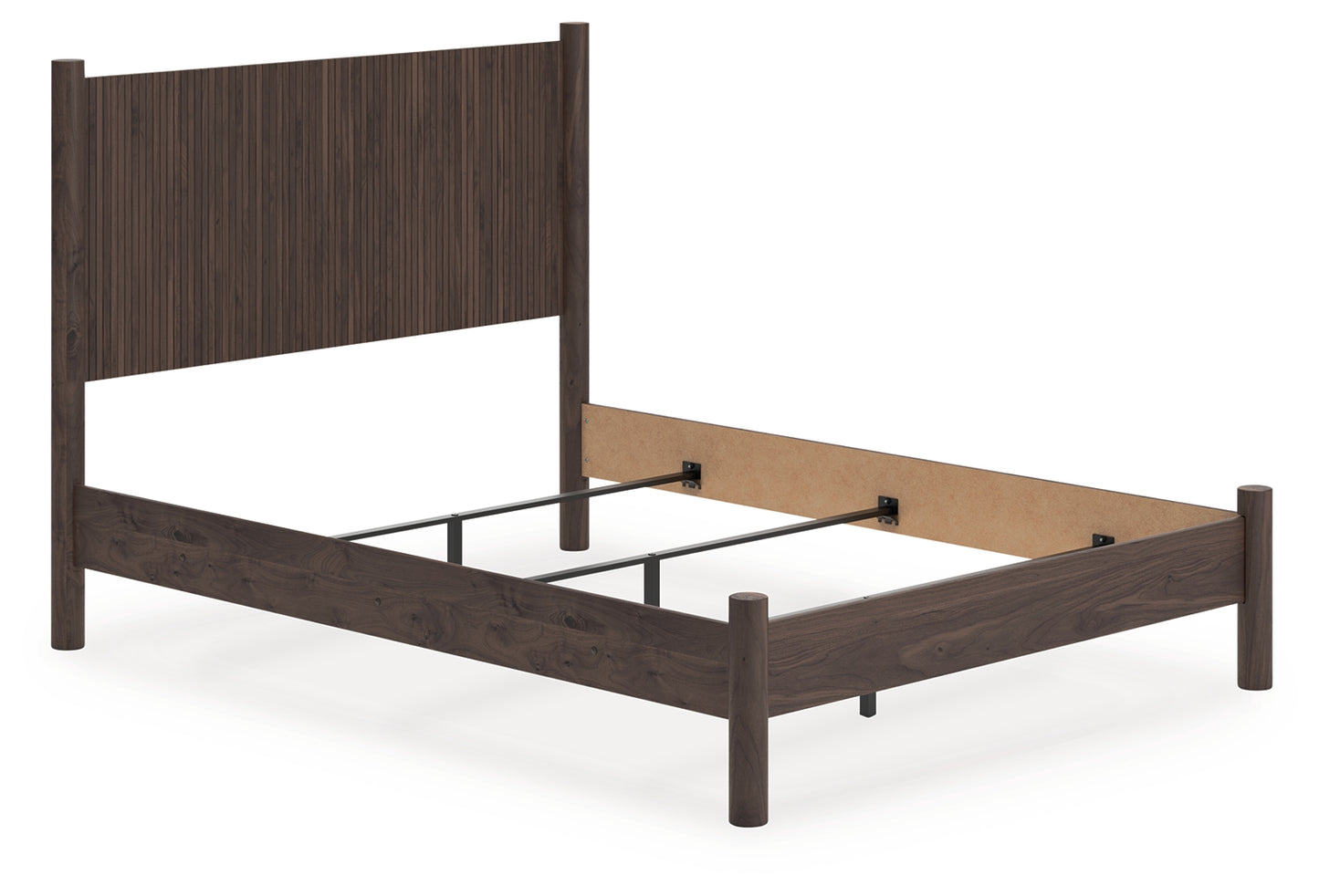 Ocala Furniture Outlet - Ashley Furniture - Pamytta Bedroom - Queen Panel Bed / Brown - PCB2614B18