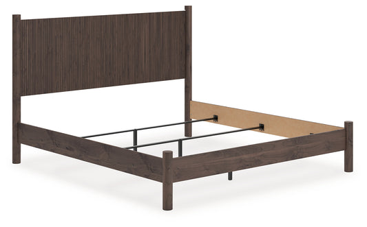 Ocala Furniture Outlet - Ashley Furniture - Pamytta Bedroom - Full Panel Platform Bed / Brown - PCB2614B4