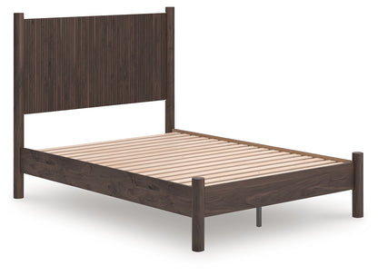 Ocala Furniture Outlet - Ashley Furniture - Pamytta Bedroom - Full Panel Platform Bed / Brown - PCB2614B4
