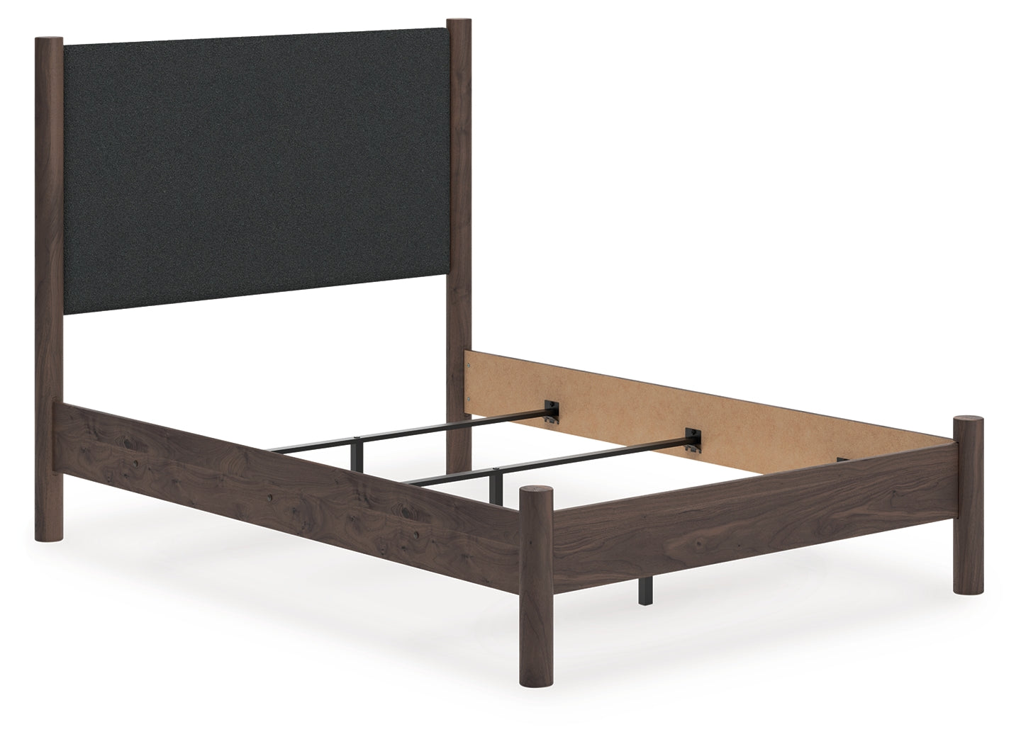Ocala Furniture Outlet - Ashley Furniture - Pamytta Bedroom - Full Upholstered Panel Bed / Brown - PCB2614B22