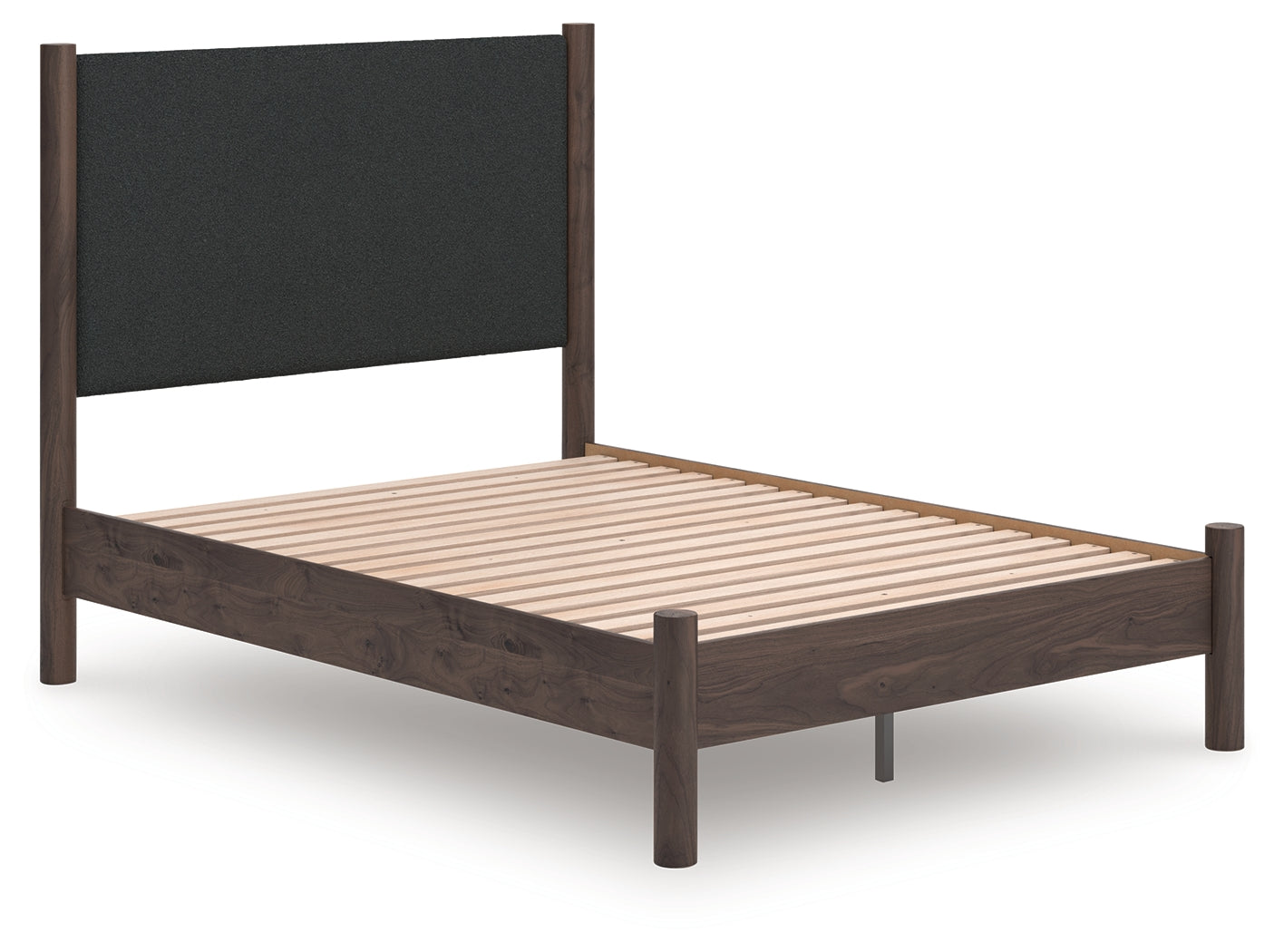 Ocala Furniture Outlet - Ashley Furniture - Pamytta Bedroom - Full Upholstered Panel Platform Bed / Brown - PCB2614B10
