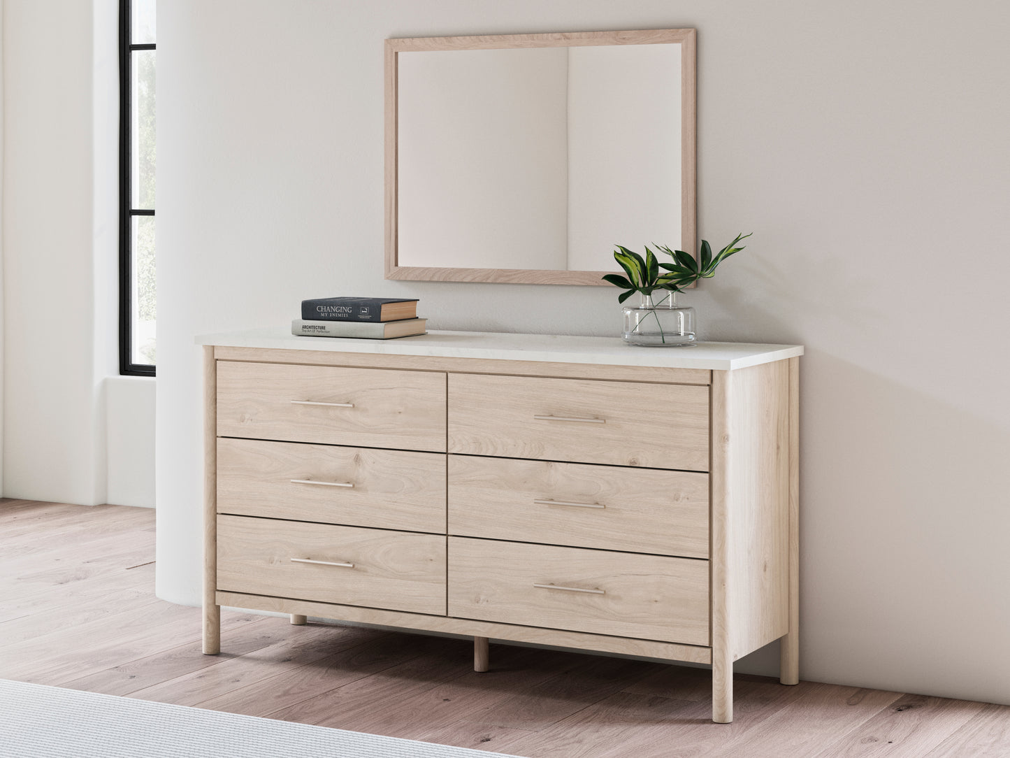 Ocala Furniture Outlet - Ashley Furniture - Cadmori Bedroom - Dresser and Mirror / Two-tone - B2615B1