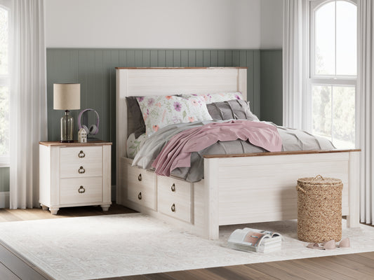 Ocala Furniture Outlet - Ashley Furniture - Willowton Bedroom - Six Drawer Dresser / Whitewash - B267-31