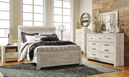 Ocala Furniture Outlet - Ashley Furniture - Bellaby Bedroom - Queen Panel Bed / Whitewash - B331B2