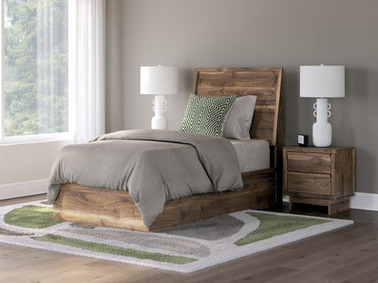 Ocala Furniture Outlet - Ashley Furniture - Chirason Bedroom - Twin Panel Bed / Brown - PCB3367B21