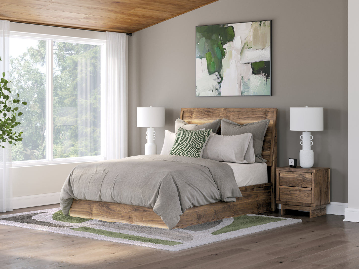 Ocala Furniture Outlet - Ashley Furniture - Chirason Bedroom - Queen Panel Bed / Brown - PCB3367B2