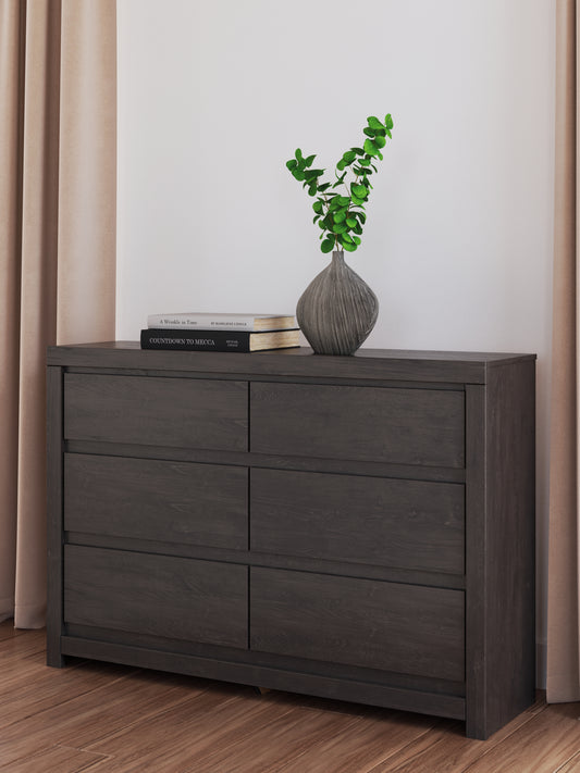 Ocala Furniture Outlet - Ashley Furniture - Fraluna Bedroom - Two Drawer Night Stand / Charcoal - PCB3370-92