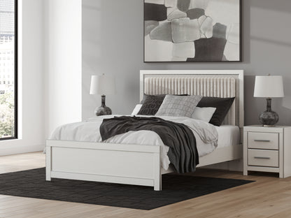 Ocala Furniture Outlet - Ashley Furniture - Zuraleus Bedroom - Queen Upholstered Panel Bed / White - PCB3381B2