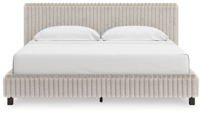 Ocala Furniture Outlet - Ashley Furniture - Zuraleus Bedroom - California King Upholstered Bed / White - PCB3381B14