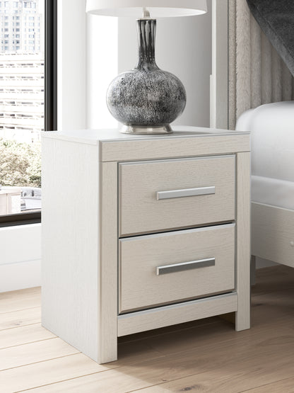 Ocala Furniture Outlet - Ashley Furniture - Zuraleus Bedroom - Two Drawer Night Stand / White - PCB3381-92