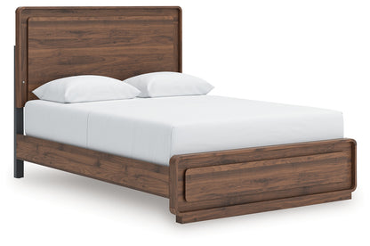 Ocala Furniture Outlet - Ashley Furniture - Fortlorn Bedroom - Queen Panel Bed / Walnut Brown - PCB386B2