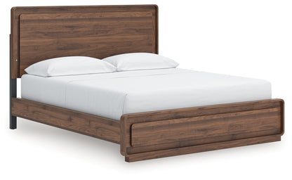 Ocala Furniture Outlet - Ashley Furniture - Fortlorn Bedroom - California King Panel Bed / Walnut Brown - PCB386B5