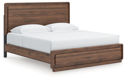 Ocala Furniture Outlet - Ashley Furniture - Fortlorn Bedroom - King Panel Bed / Walnut Brown - PCB386B4