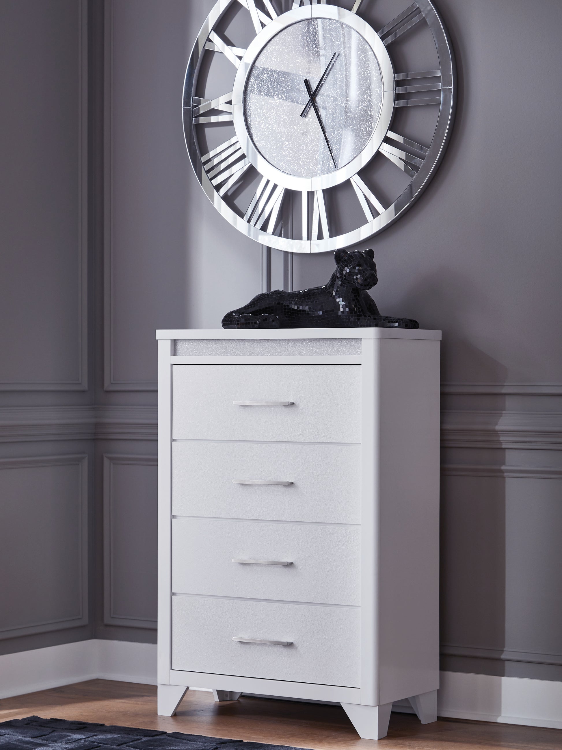 Ocala Furniture Outlet - Ashley Furniture - Jarlee Bedroom - King Upholstered Panel Bed / White - PCB392B4