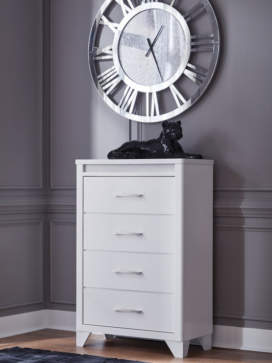 Ocala Furniture Outlet - Ashley Furniture - Jarlee Bedroom - King Upholstered Panel Bed / White - PCB392B4