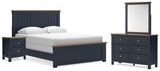  Mirror and Nightstand