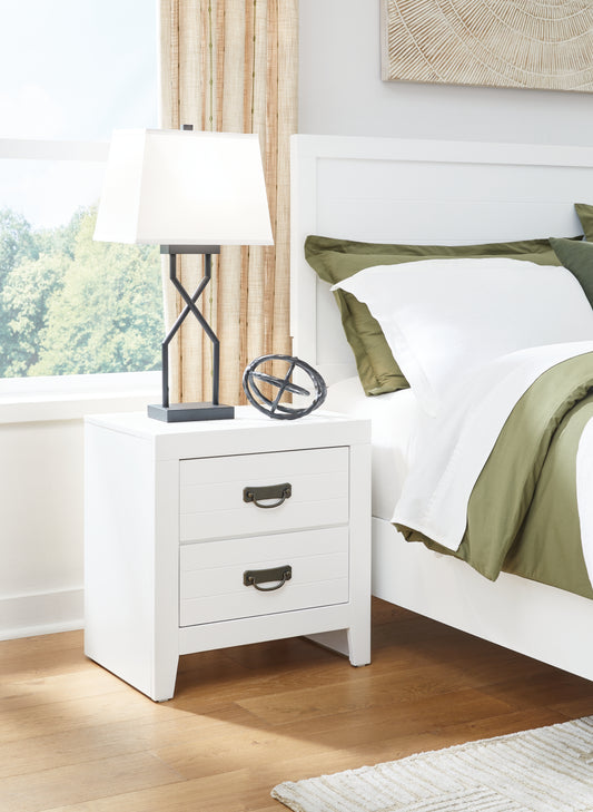 Ocala Furniture Outlet - Ashley Furniture - Binterglen Bedroom - California King Panel Bed / White - B427B9