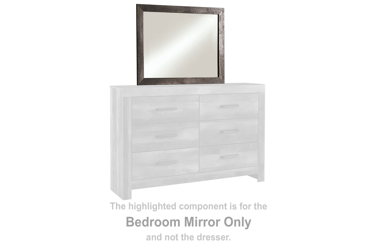 Ocala Furniture Outlet - Ashley Furniture - Wynnlow Bedroom - Bedroom Mirror / Gray - B440-36