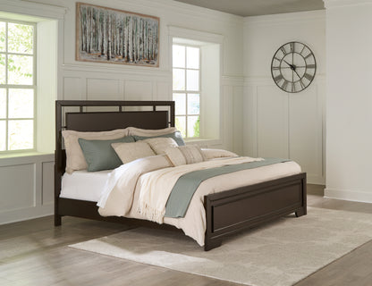 Ocala Furniture Outlet - Ashley Furniture - Covetown Bedroom - California King Panel Bed / Dark Brown - B441B9