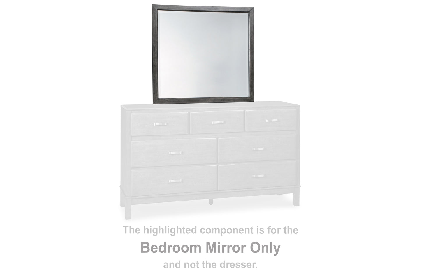 Ocala Furniture Outlet - Ashley Furniture - Caitbrook Bedroom - Bedroom Mirror / Gray - B476-36