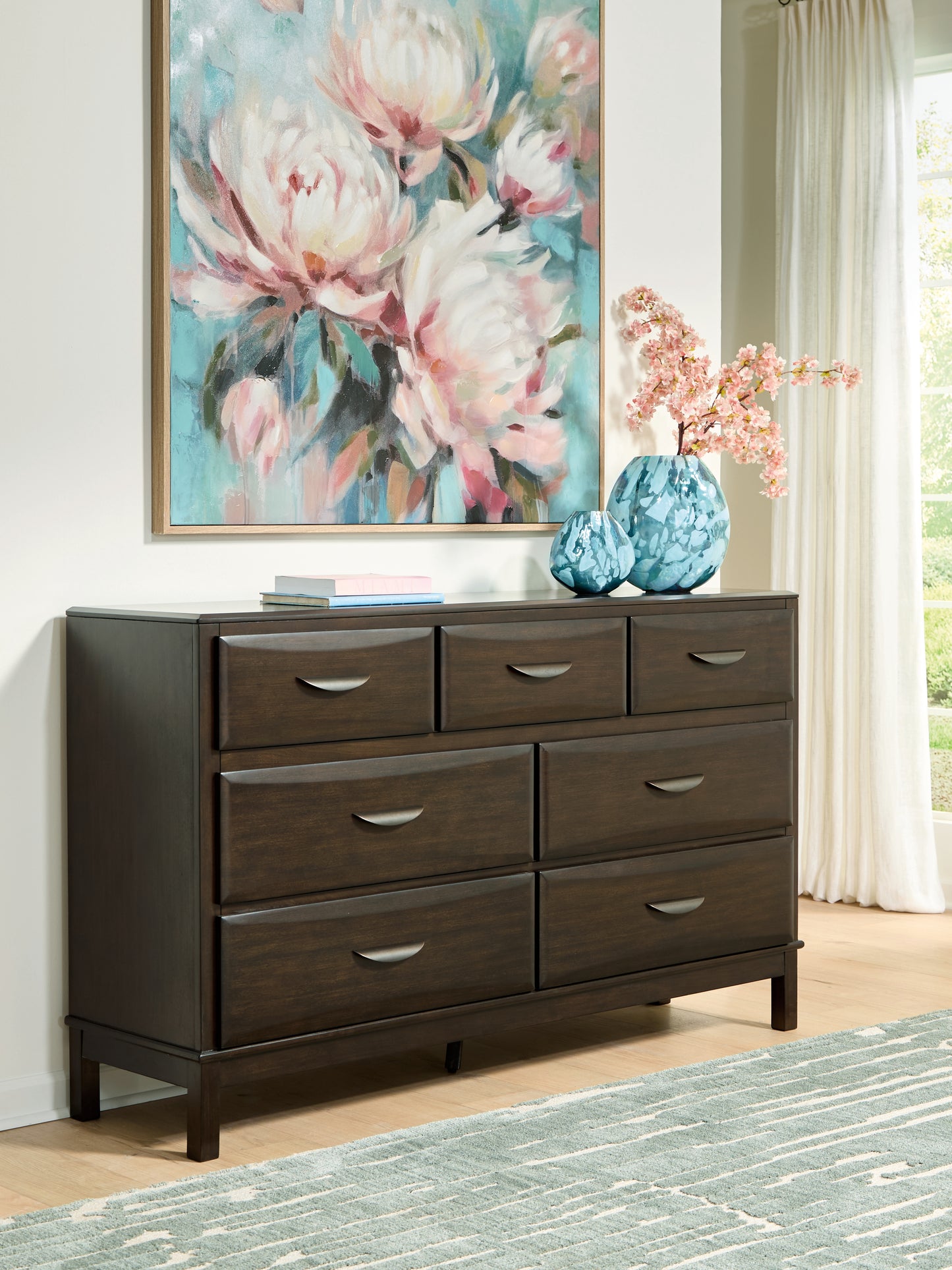 Ocala Furniture Outlet - Ashley Furniture - Vanmore Bedroom - Dresser / Dark Brown - B479-31