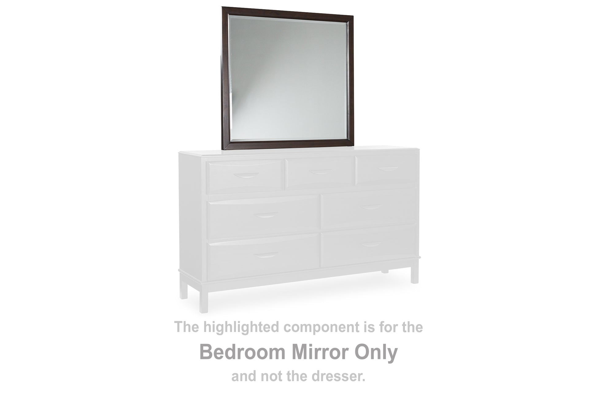 Ocala Furniture Outlet - Ashley Furniture - Vanmore Bedroom - Bedroom Mirror / Dark Brown - B479-36