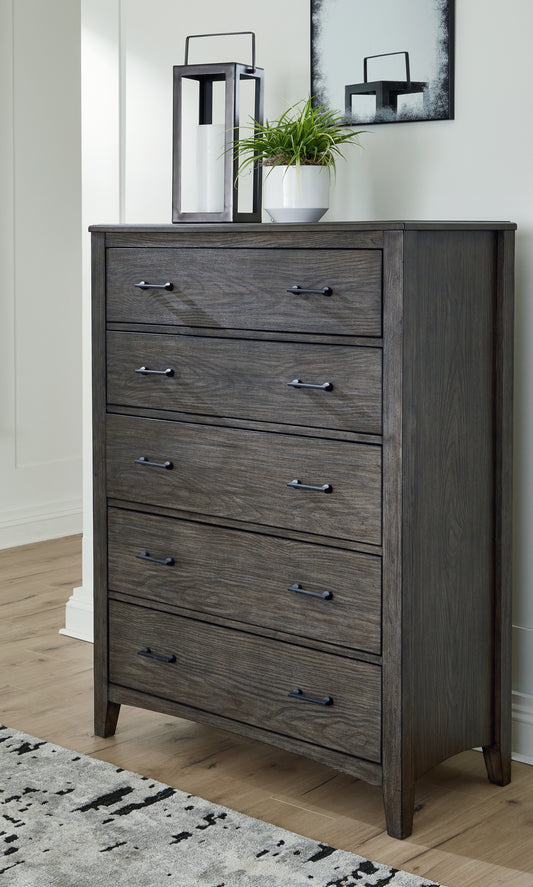 Ocala Furniture Outlet - Ashley Furniture - Montillan Bedroom - Dresser and Mirror / Grayish Brown - B651B1